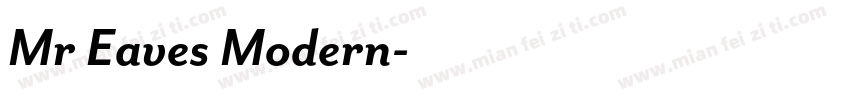Mr Eaves Modern字体转换